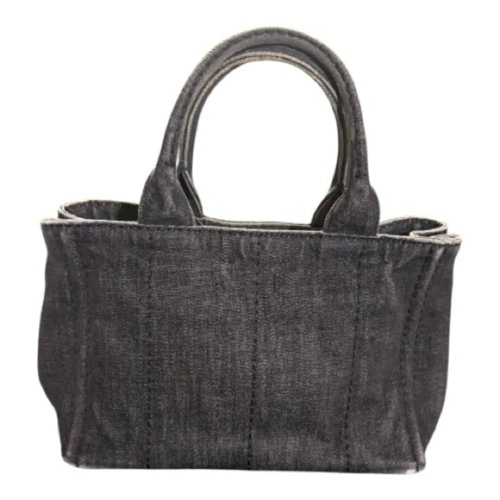 Prada Canapa Denim Tote w/Strap and Authenticity Card